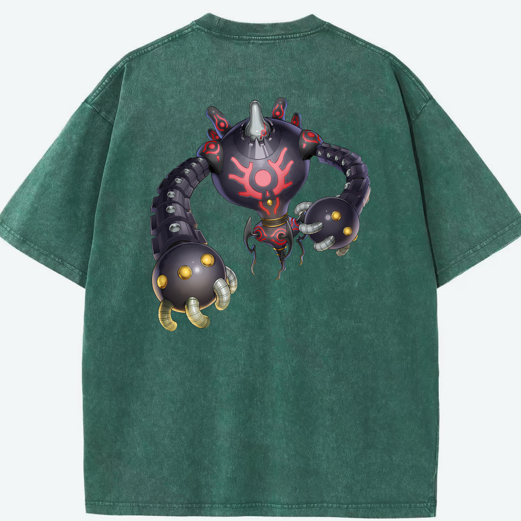 （画像用） 遊☆戯☆王 Yu-Gi-Oh! 綿100% ヴィンテージ風 半袖Tシャツ（背面プリント）